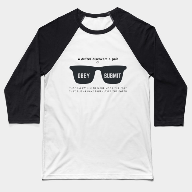 They Live Baseball T-Shirt by TenomonMalke